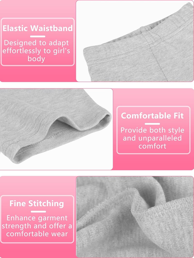 Resinta 4 Pack Baby and Toddler Girls' Cotton Bike Shorts Solid Cotton Bike Shorts Soft Pull-On Safety Shorts for Daily Wear - Image 3